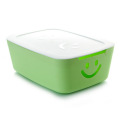Bunte Lächeln Design Plastik Aufbewahrungsbox für Haushalt Lagerung (SLSN042)